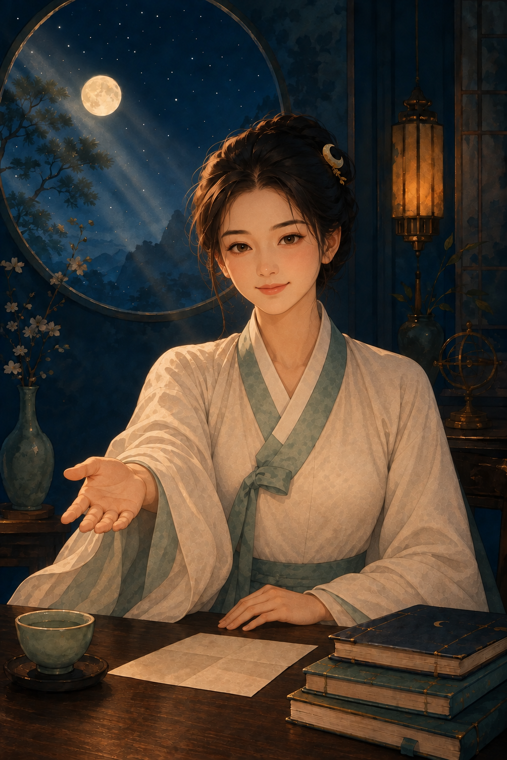 서재에서 기다리는 소월
